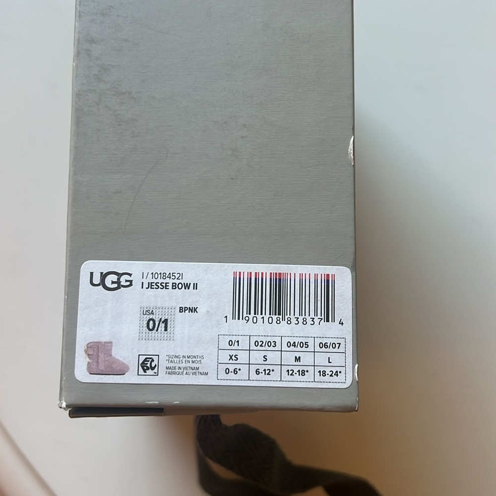 UGG Girls Ankle Booties in Pink Suede - Picture 2 of 2